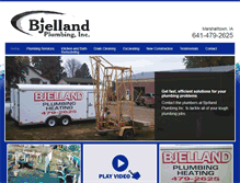 Tablet Screenshot of bjellandplumbing.net